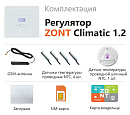 ZONT Climatic 1.2 Погодозависимый автоматический GSM / Wi-Fi регулятор (1 ГВС + 2 прямых/смесительных) с доставкой в Обнинск